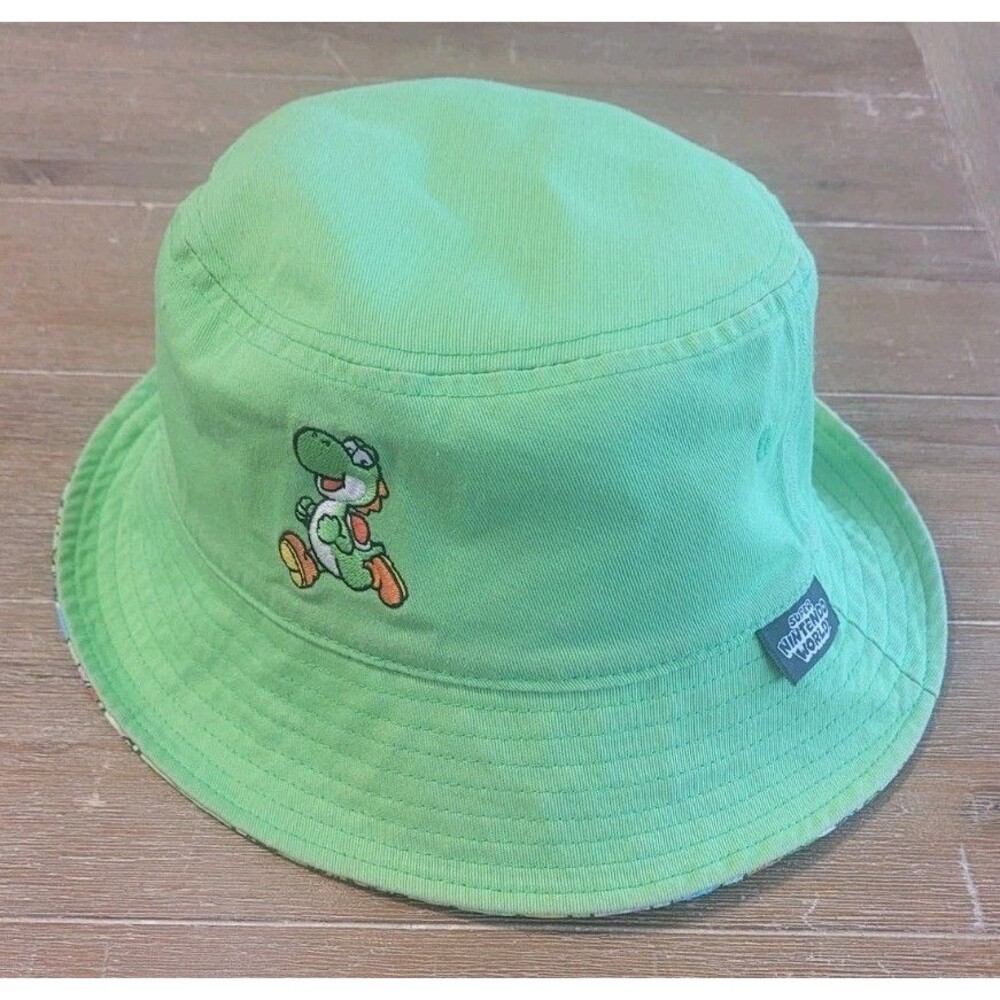 YOSHI Universal Epic Universe Nintendo World MARIO Reversible Bucket Hat CAP